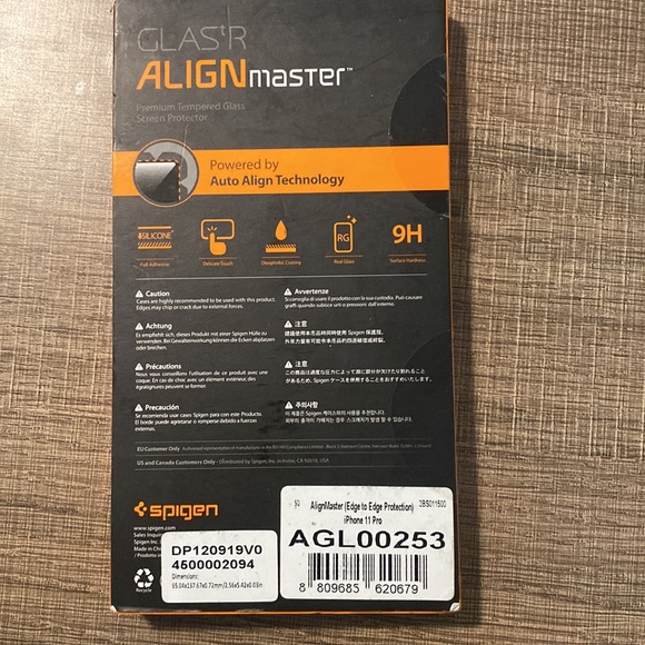 Spigen Glastr Premium Tempered Glass Screen Protector iPhone 11 Pro 2 Pack - Picture 2 of 2